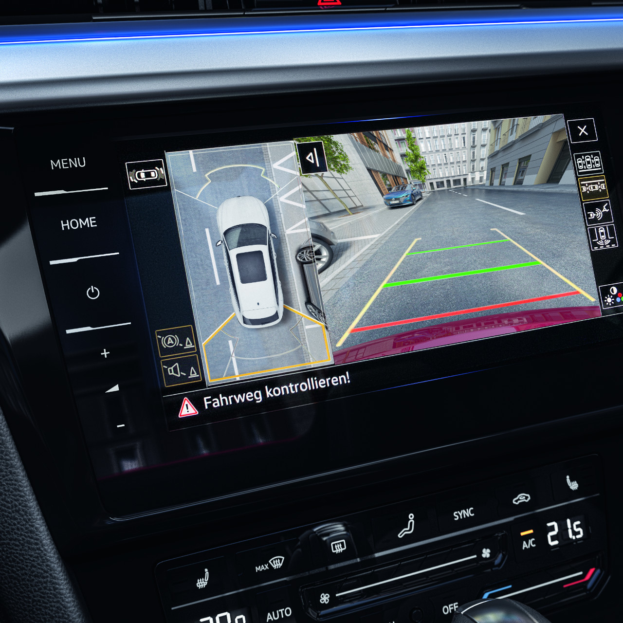 VW Arteon Display Einparkhilfe