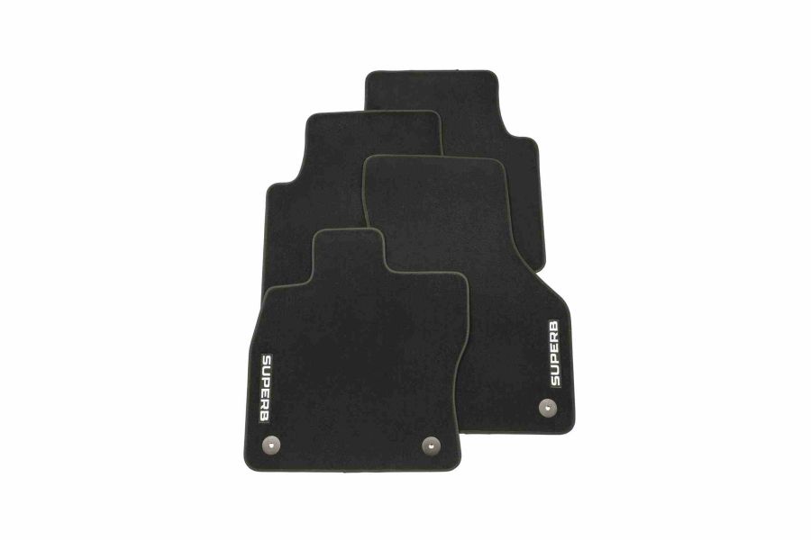 1 Satz Fussmatten (Textil) PRESTIGE, schwarz