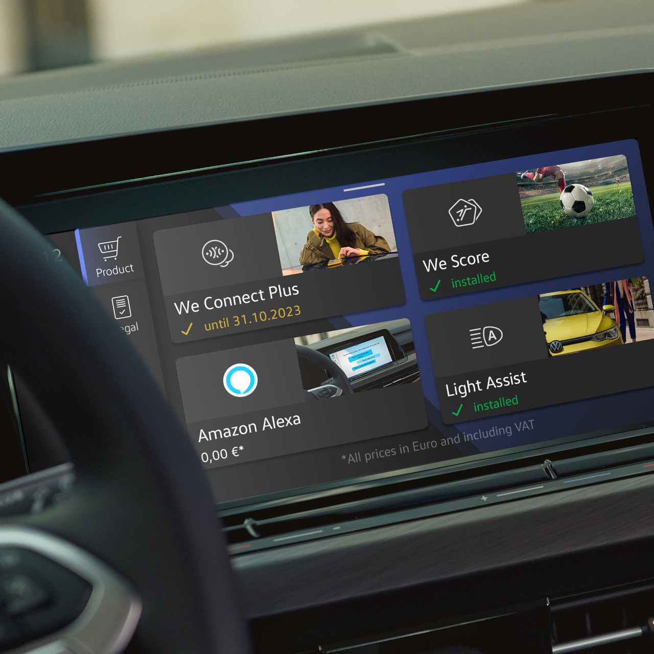 VW Golf 8 Infotainment-Display