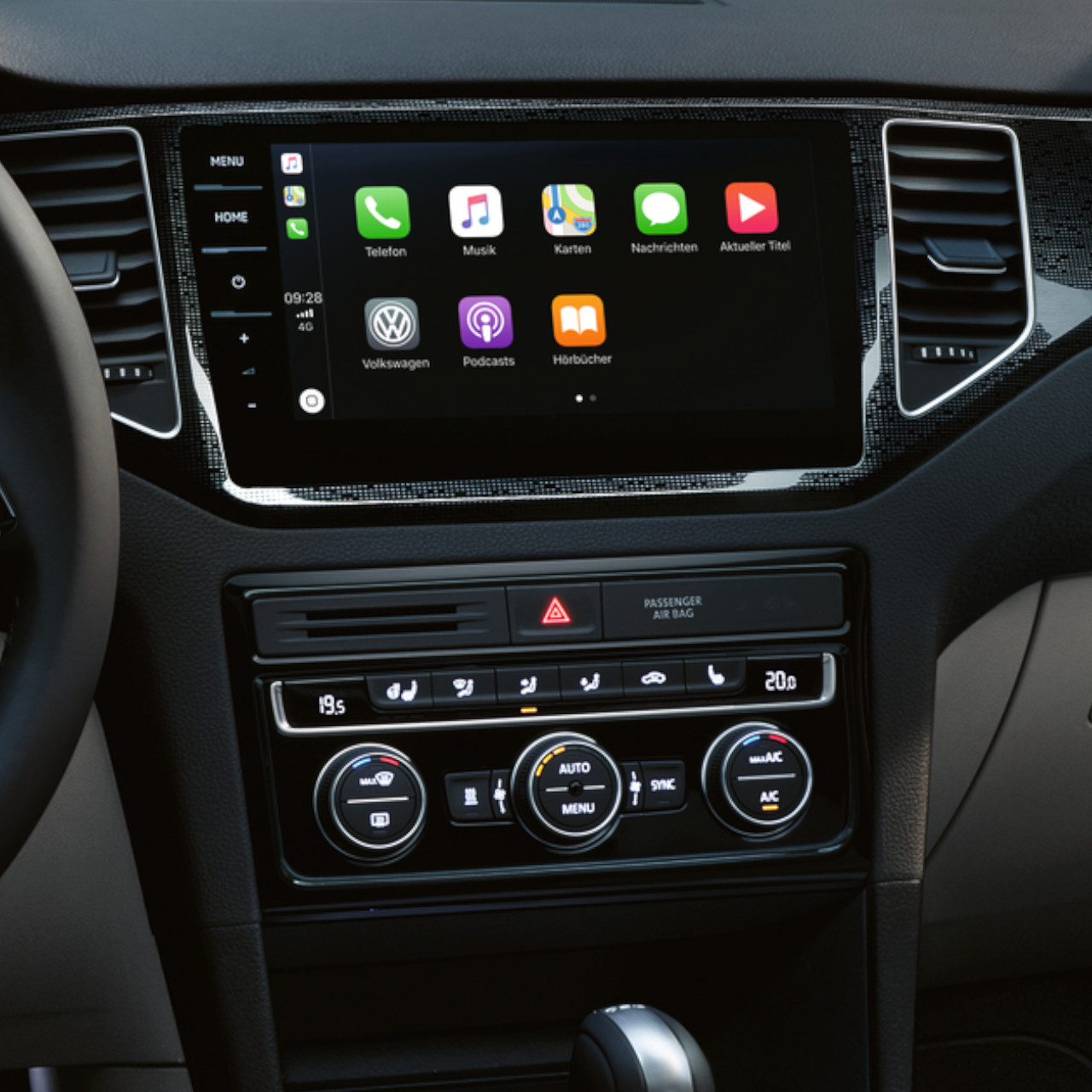 Das Infotainment des VW Golf Sportsvan