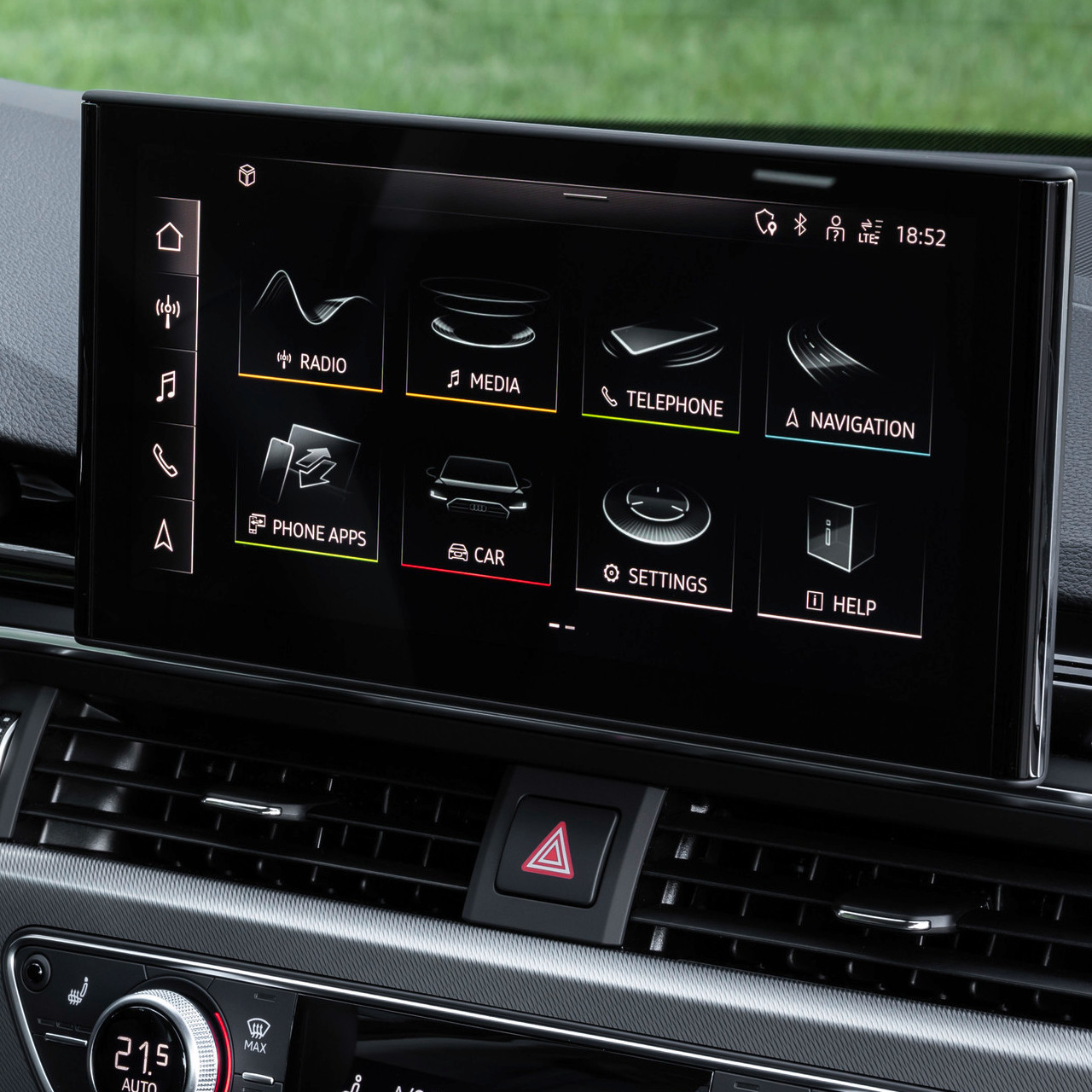 Infotainment Display der A4 Limousine